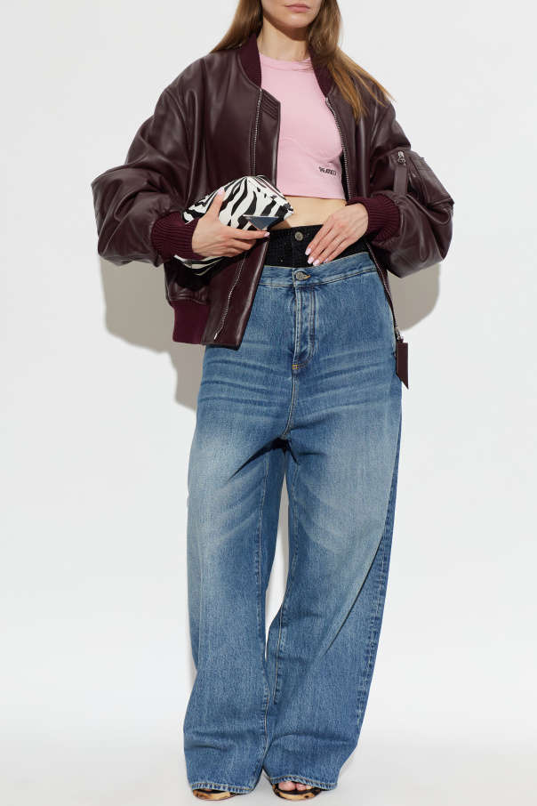 The Attico Jeans mit doppeltem Bund