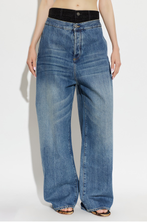 The Attico Jeans mit doppeltem Bund