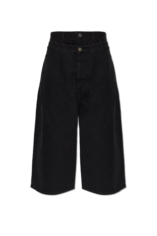 Jeans with shimmering sequins od The Attico