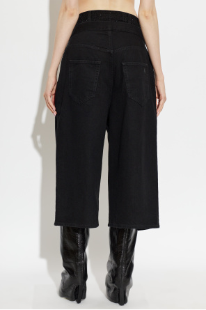The Attico Jeans mit glänzenden Pailletten