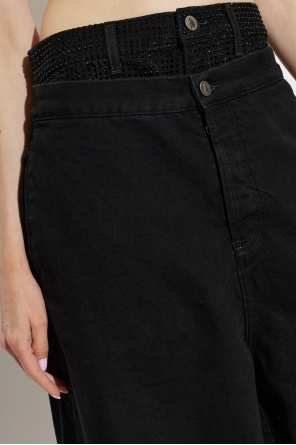 The Attico Jeans mit glänzenden Pailletten