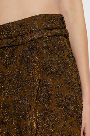 Dries Van Noten Calças ‘Persy’ com fio de lurex