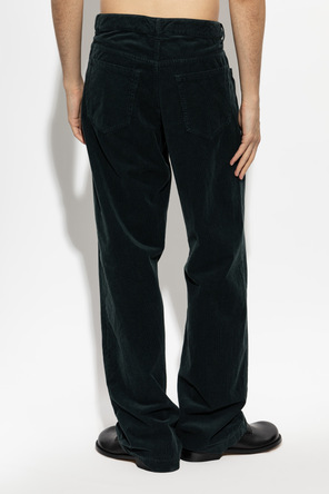 Dries Van Noten Pantaloni din catifea reiată