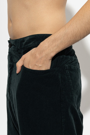 Dries Van Noten Pantaloni din catifea reiată