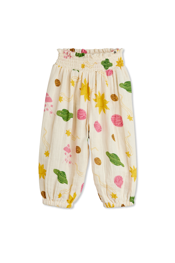 Loose-fit trousers with print od Mini Rodini