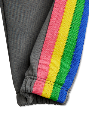 Mini Rodini Sweatpants with colorful side stripes