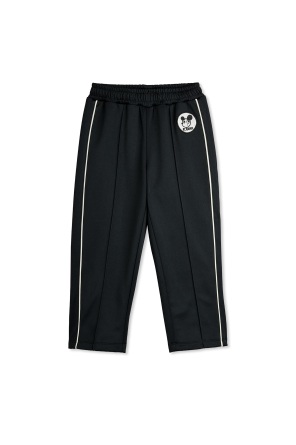Sweatpants with logo patch