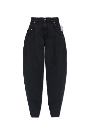 Darted jeans