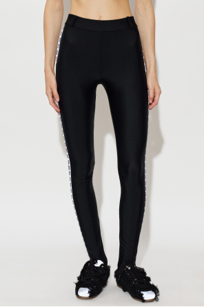 Moschino Leggings with side stripes