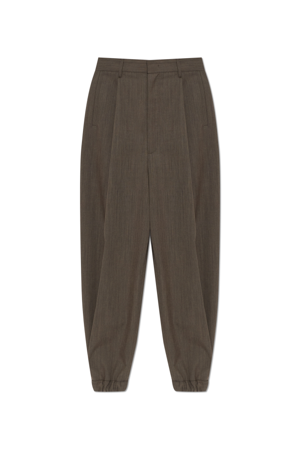 Wool pleated trousers od Moschino