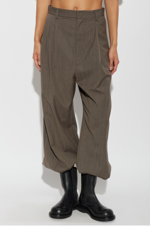 Moschino Wool pleated trousers