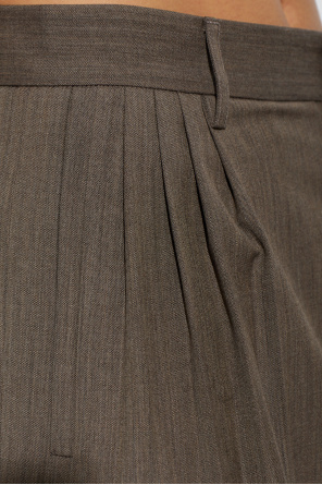 Moschino Wool pleated trousers