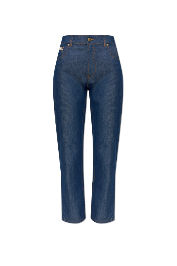 Jeans with tapered legs od Moschino