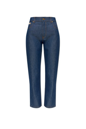 Jeans with tapered legs od Moschino