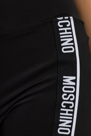 Moschino Kurze Shorts mit dem Schriftzug „Active“