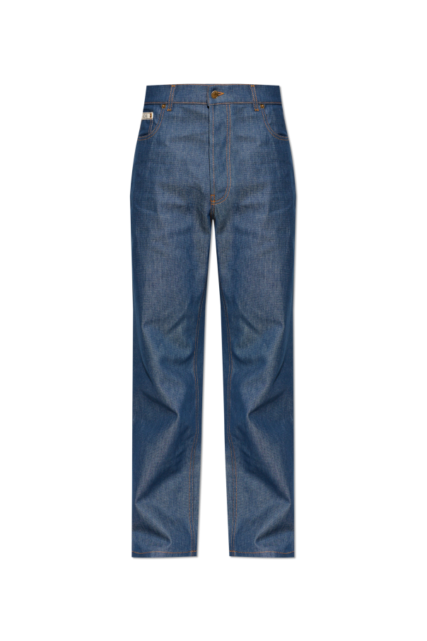 Jeans with slightly tapered legs od Moschino