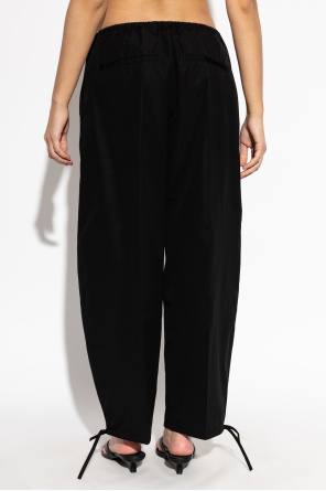 TOTEME Pantalones de algodón con bajos ajustables