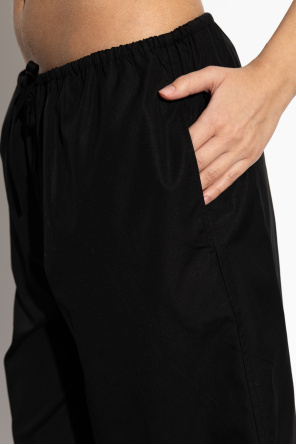 TOTEME Pantalones de algodón con bajos ajustables