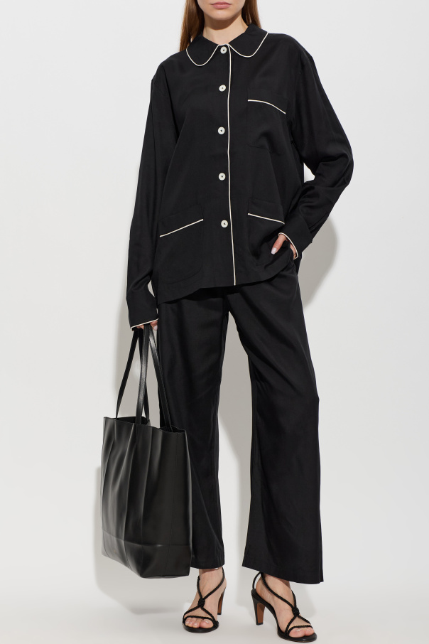 TOTEME Silk wide-leg trousers