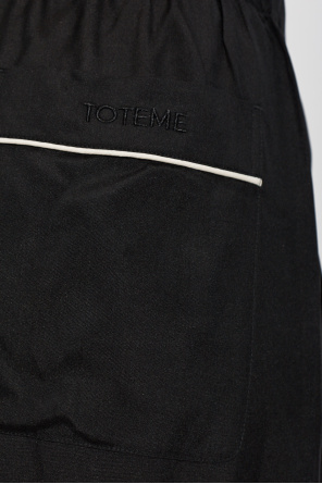 TOTEME Silk wide-leg trousers