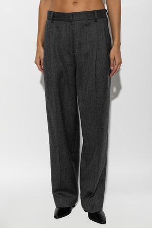 TOTEME Wool herringbone patterned pants