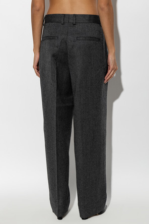 TOTEME Wool herringbone patterned pants