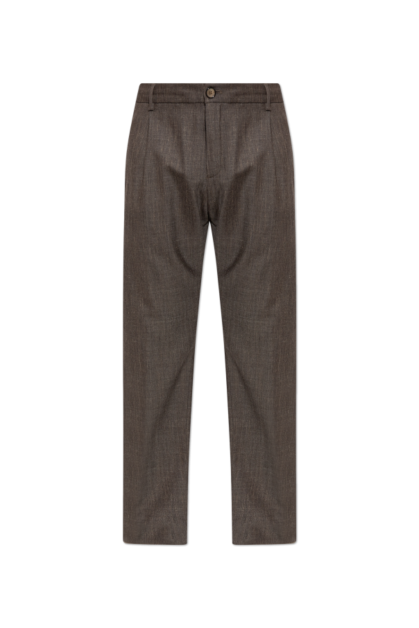 Creased trousers od Paul & Shark