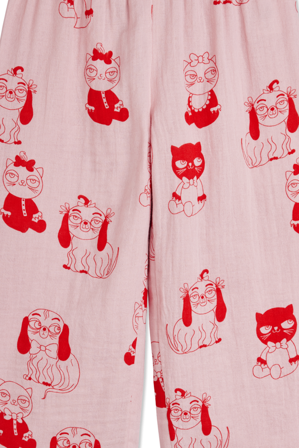 Mini Rodini Loose-fit pants with print