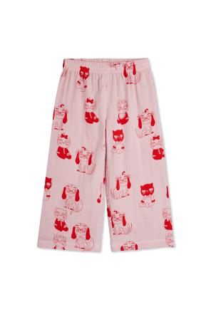 Loose-fit pants with print