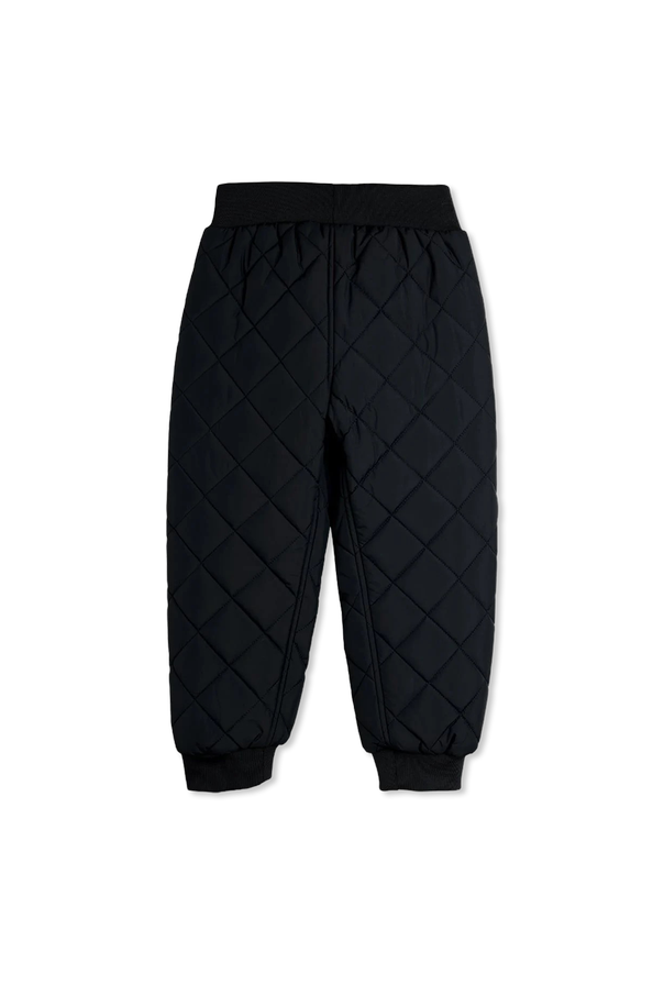 Mini Rodini Gefütterte Hose mit Logo-Aufnäher