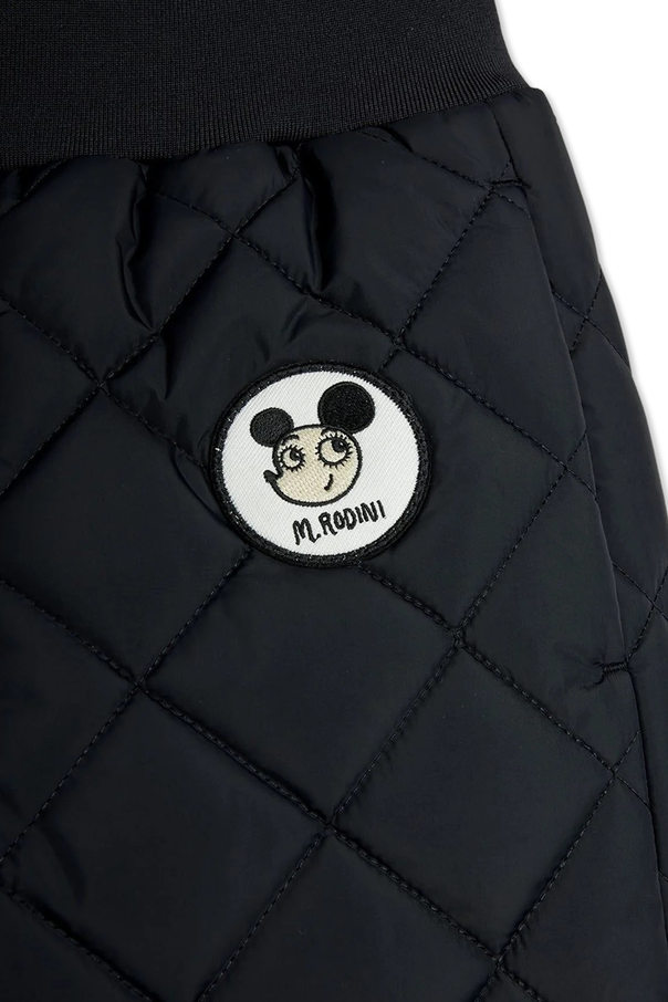 Mini Rodini Gefütterte Hose mit Logo-Aufnäher