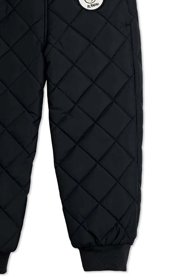 Mini Rodini Gefütterte Hose mit Logo-Aufnäher