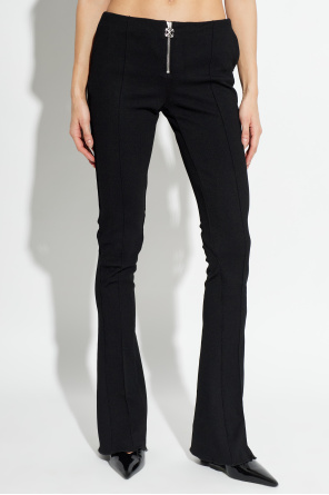 Off-White Hose mit ausgestelltem Bein