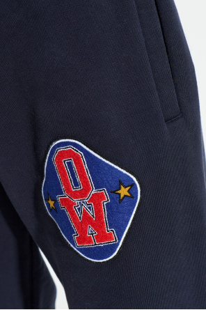 Off-White Spodnie dresowe z naszywką