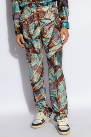 Vivienne Westwood Spodnie z wzorem w kratę ‘Sang’