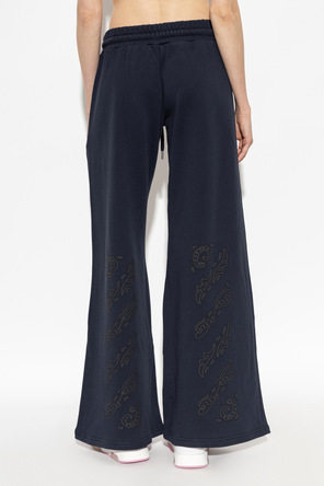 Off-White Pantalones de chándal de pierna ancha