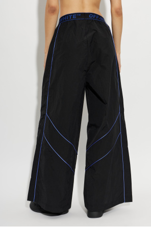 Off-White Nylon pants with straight-leg cut