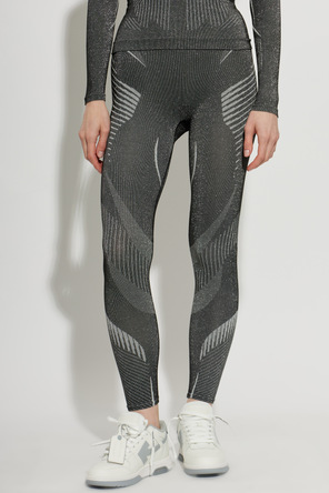 Off-White Leggings con hilo de lúrex