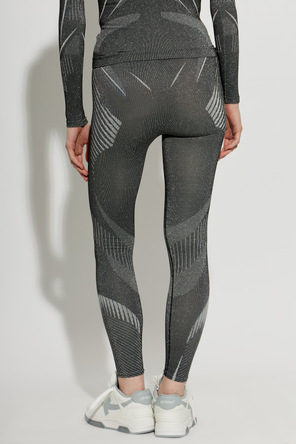 Off-White Leggings con hilo de lúrex