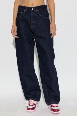 Off-White Jeans mit weitem Bein