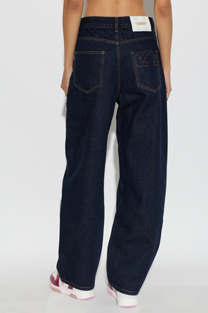 Off-White Jeans mit weitem Bein