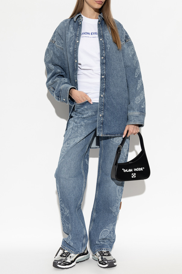 Off-White Gemusterte Jeans