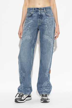 Off-White Gemusterte Jeans