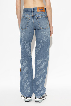 Off-White Gemusterte Jeans