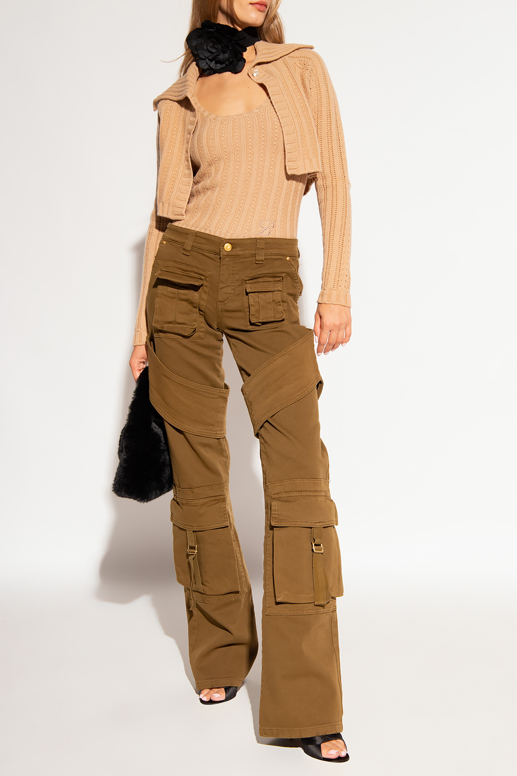 Blumarine Cargo Halter trousers