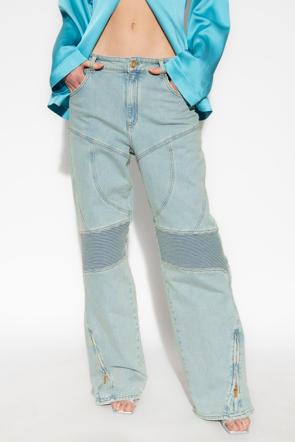 Blumarine Maje high-waisted flared jeans Blau