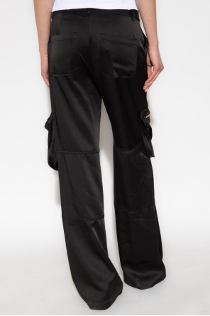 Blumarine Satynowe spodnie typu ‘cargo’