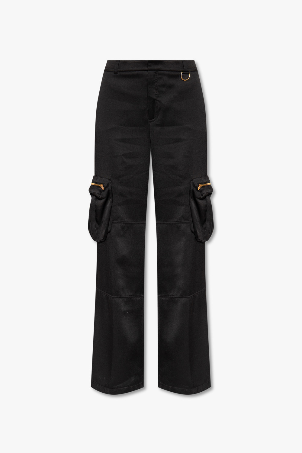 Blumarine Satin cargo trousers