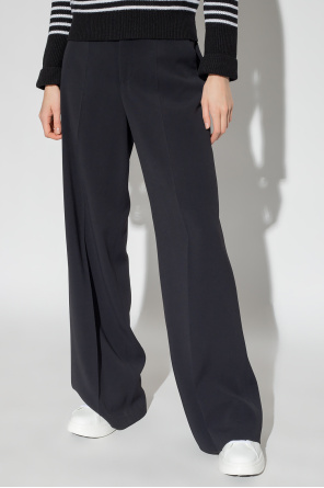 Red Valentino Pleat-front Nylon trousers
