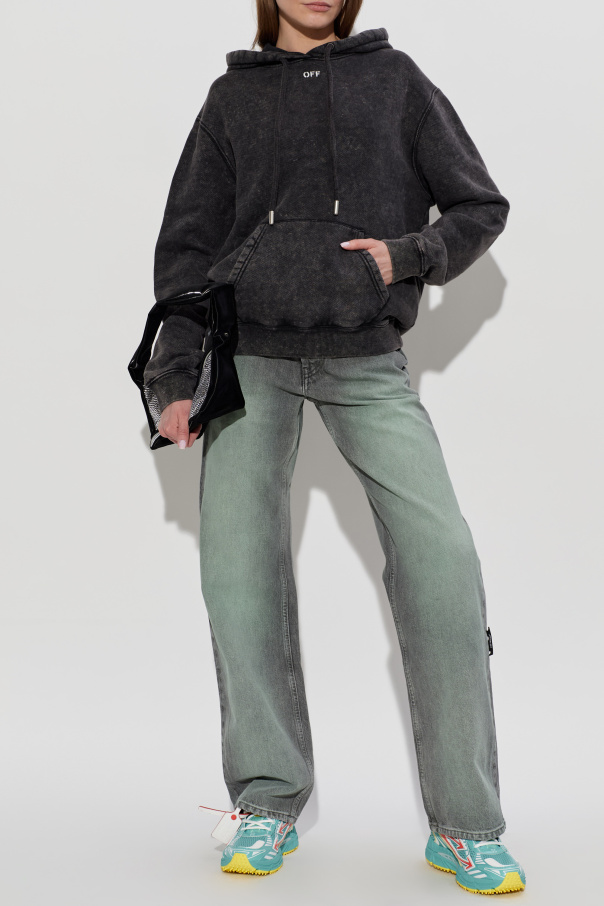 Off-White Vaqueros de pierna ancha